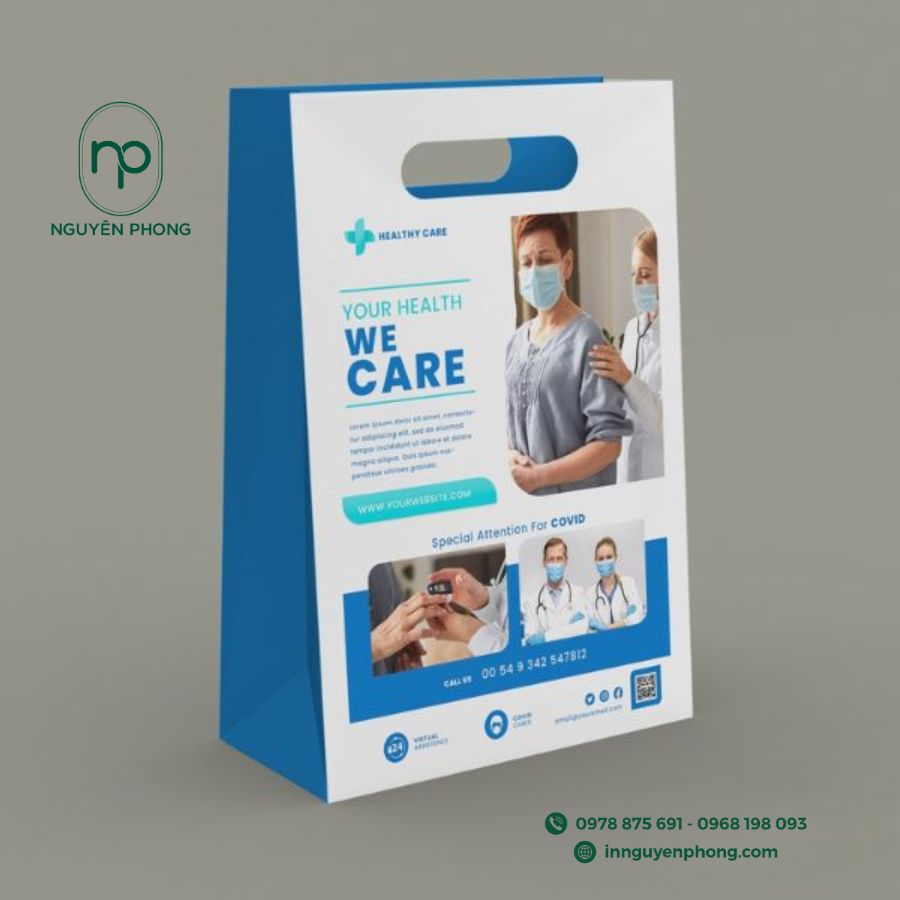 In túi giấy bệnh viện,phòng khám